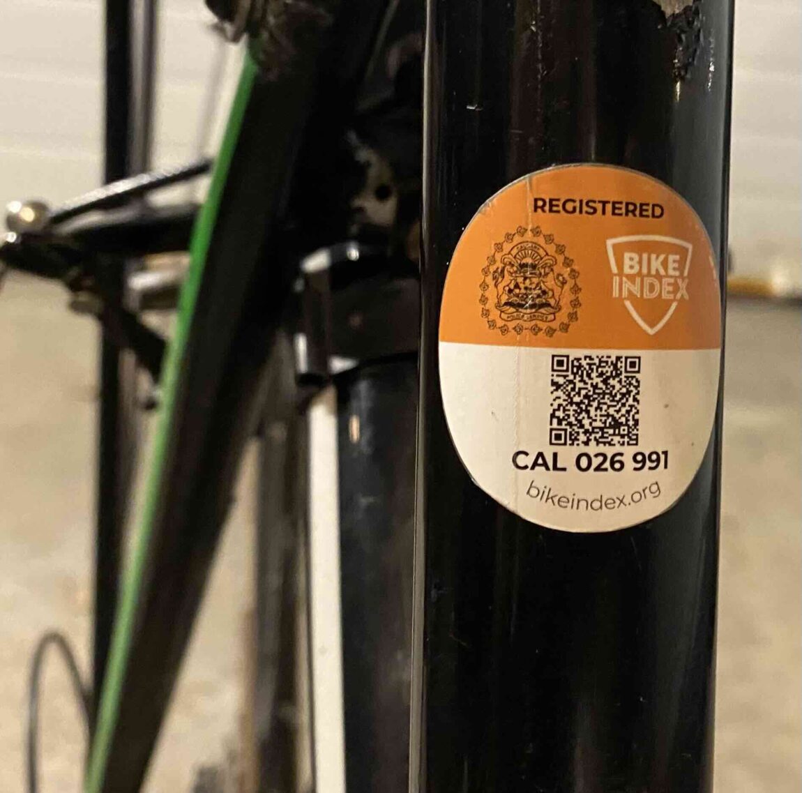 Bike Index sticker